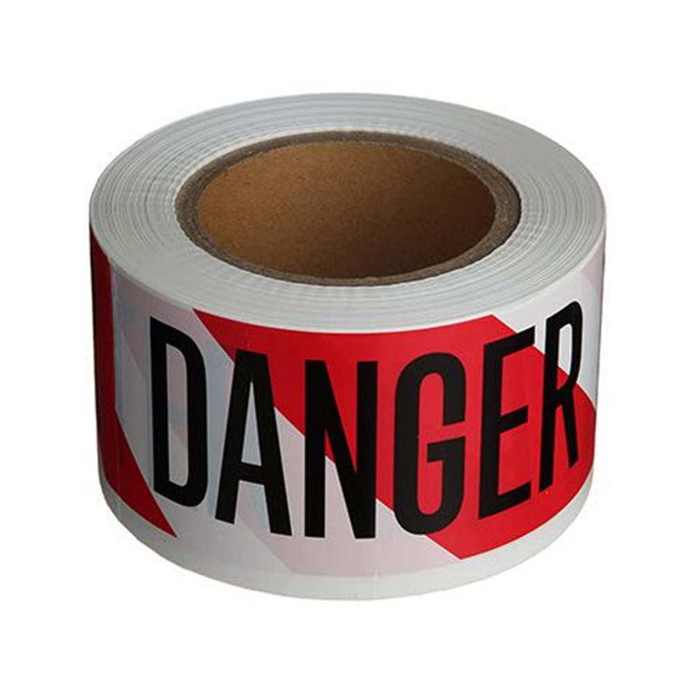Safety Tape Red/White 'DO NOT ENTER' Tape 100m