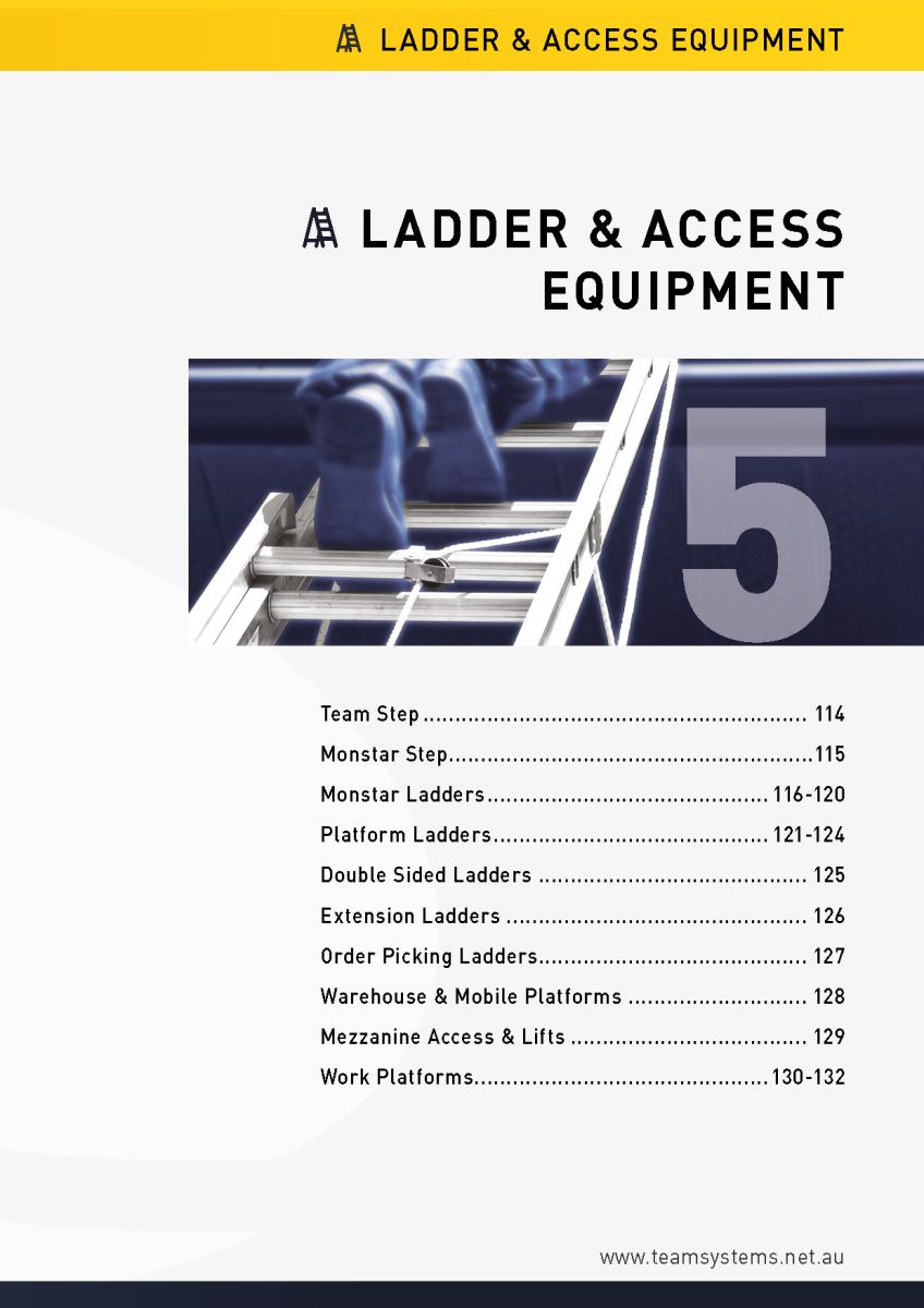 2026 Team Systems Catalogue Ladders & Access Equipment Chapter