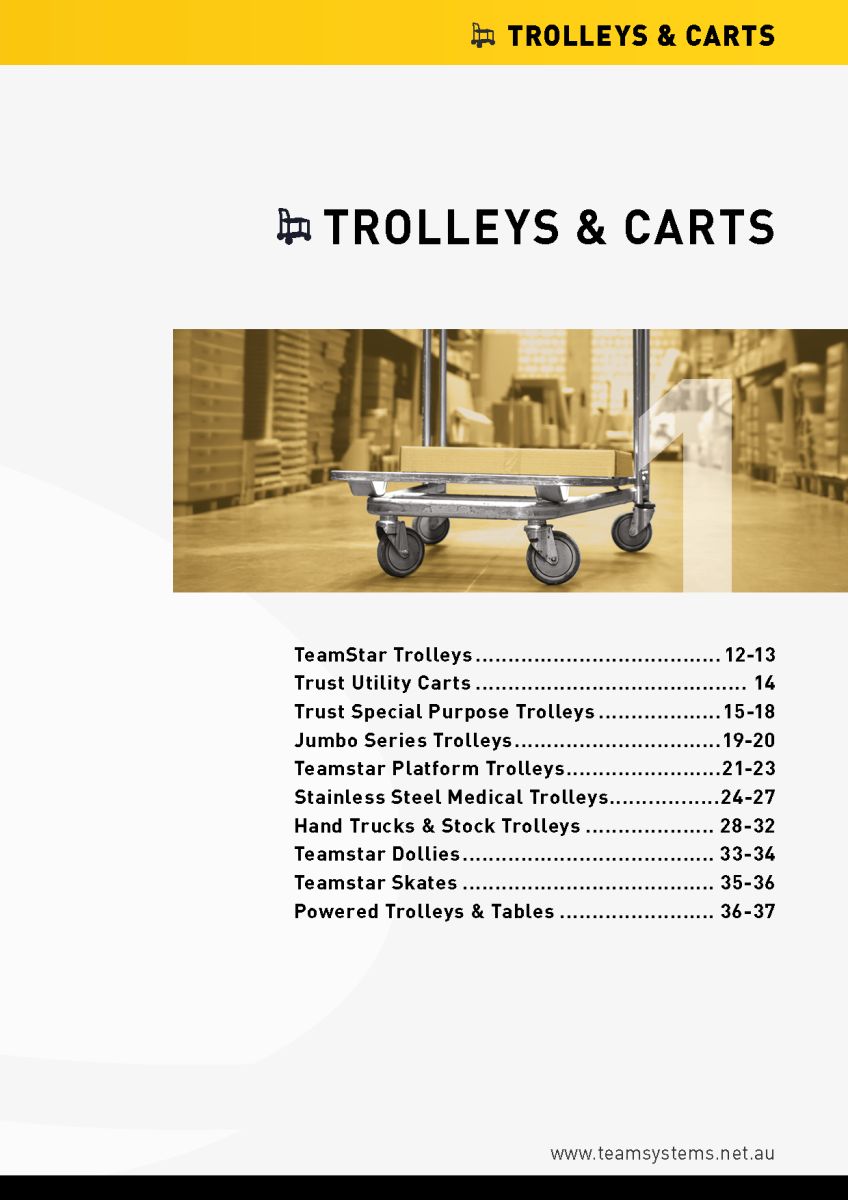 2026 Team Systems Catalogue Trolleys & Carts Chapter