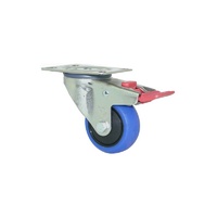 100kg Rated M Series Industrial Castor -100mm - Swivel With Brake