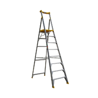 Bailey 170KG Punchlock PFS Professional Aluminium 8 Step Platform Ladder - 2.27m