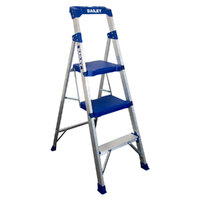 Bailey 135kg Rated 3 Step Twin Aluminium Platform Ladder - TRADE LYTE