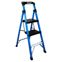 Bailey 135kg Rated 3 Step Twin Fibreglass Platform Ladder - TRADE LYTE