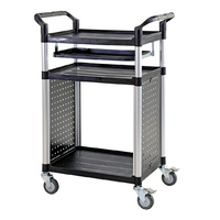 200kg Rated Triple Deck Audio Visual Cart Trolley