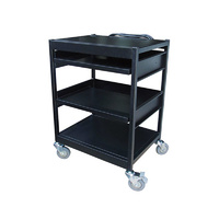 70kg Rated Quad Deck Computer Trolley Cart