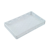 29L Plastic Confectionery Tray Vented 712 X 448 X 95mm - White