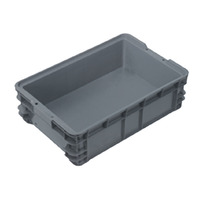 25L Plastic Crate Auto  580 X 385 X 166mm - Grey