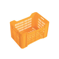 44L Plastic Crate Lug Box Vented 538 X 362 X 334mm
