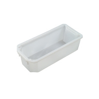 20L Plastic Crate Stack & Nest Container 584 X 267 X 178mm - White