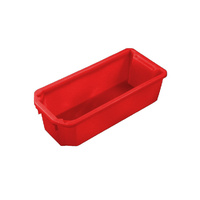20L Plastic Crate Stack & Nest Container 584 X 267 X 178mm - Red
