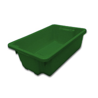 32L Plastic Crate Stack & Nest Container 645 X 413 X 210mm - Green
