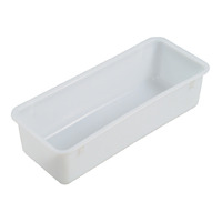 11L Plastic Crate Liver Tray - Parts Tray - 514 X 213 X 172mm - White