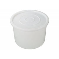 113L Plastic Bucket Round Bin 637 X 455mm - White