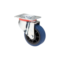 180kg Rated J Series Heavy Duty Castor - 125mm - Swivel Plate