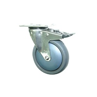 85kg Rated M Stainless Steel Series Castor - 75mm - Swivel With Brake