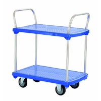 250kg Rated Two-tier Double Handle Trolley