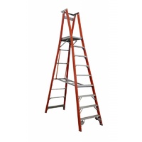 Indalex 150KG 9 step Fibreglass Platform Ladder - Platform Height - 2.7m