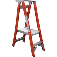 Indalex 150KG 2 step Fibreglass Platform Ladder - Platform Height - 0.60m