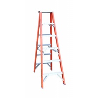 Indalex 180KG 6 Step Fibreglass Double Sided Step Ladder