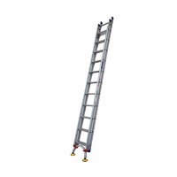 Indalex Aluminium Extension Ladder - 3.8m to 6.6m - 180KG