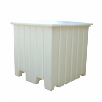 1000L Plastic Poly Tank - 1165 x 1165 x 1100mm - White
