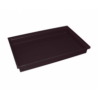 25L Rotomould Tray Food Grade - 813 x 517 x103mm - Black