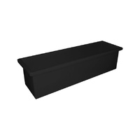 300L Plastic Poly Tank - 1630 x 435 x 430mm - Black