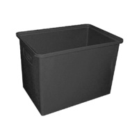 322L Plastic Poly Tank - 915 x 610 x 610mm - Black