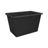 500L Plastic Poly Tank - 1100 x 720 x 740mm - Black
