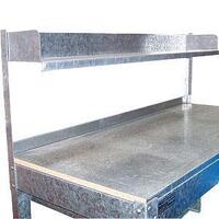 Galvanised Steel Over Bench Shelf Only - 1200mm Length