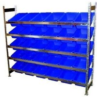 5 Level Bin Action Rack with 30 Blue Model 30 Bins