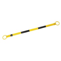 Traffic Cone Retractable Bar - 1.2m to 2m - Black/Yellow