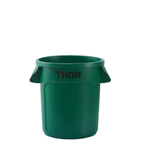 60L Thor Round Plastic Bin - Green