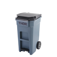 120 Litre THOR Step-On Roll-out Bin - Grey