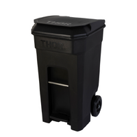 240 Litre THOR Step-On Roll-out Bin - Black