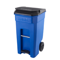 240 Litre THOR Step-On Roll-out Bin - Blue