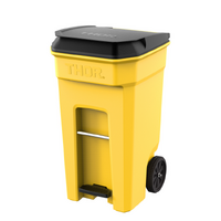 240 Litre THOR Step-On Roll-out Bin - Yellow