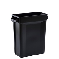 60L SVELTE Slimline Rectangular Plastic Bin - Black