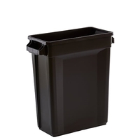 60L SVELTE Slimline Rectangular Plastic Bin - Brown