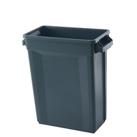 60L SVELTE Slimline Rectangular Plastic Bin - Grey