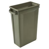 87L Svelte Slimline Rectangular Plastic Bin - Beige