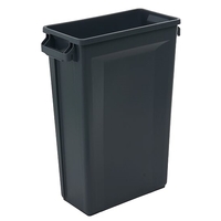 87L Svelte Slimline Rectangular Plastic Bin - Grey