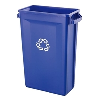 87L Svelte Slimline Rectangular Recycling Bin - Blue