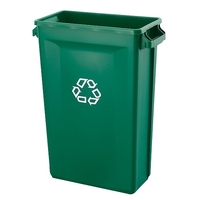 87L Svelte Slimline Rectangular Recycling Bin - Green