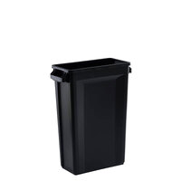 46L SVELTE Slimline Rectangular Plastic Bin - Black