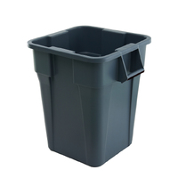 150L Plastic Square Container - Grey