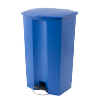 87 Litre Step-On Bin - Blue