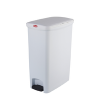 50 Litre Svelte Step-On Bin - White