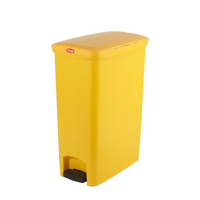 50 Litre Svelte Step-On Bin - Yellow