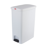 68 Litre Svelte Step-On Bin - White